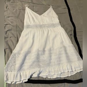 Short white flowy dress
